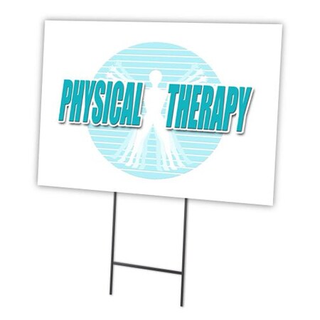 Signmission Physical Therapy Yard Sign & Stake outdoor plastic coroplast window, C-1216-DS-Physical Therapy C-1216-DS-Physical Therapy